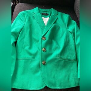 Green Talbots petite jacket very nice material in great condition no stains